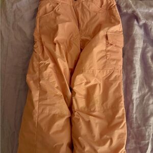Girls Light Pink Snow Pants Columbia 6 XS
